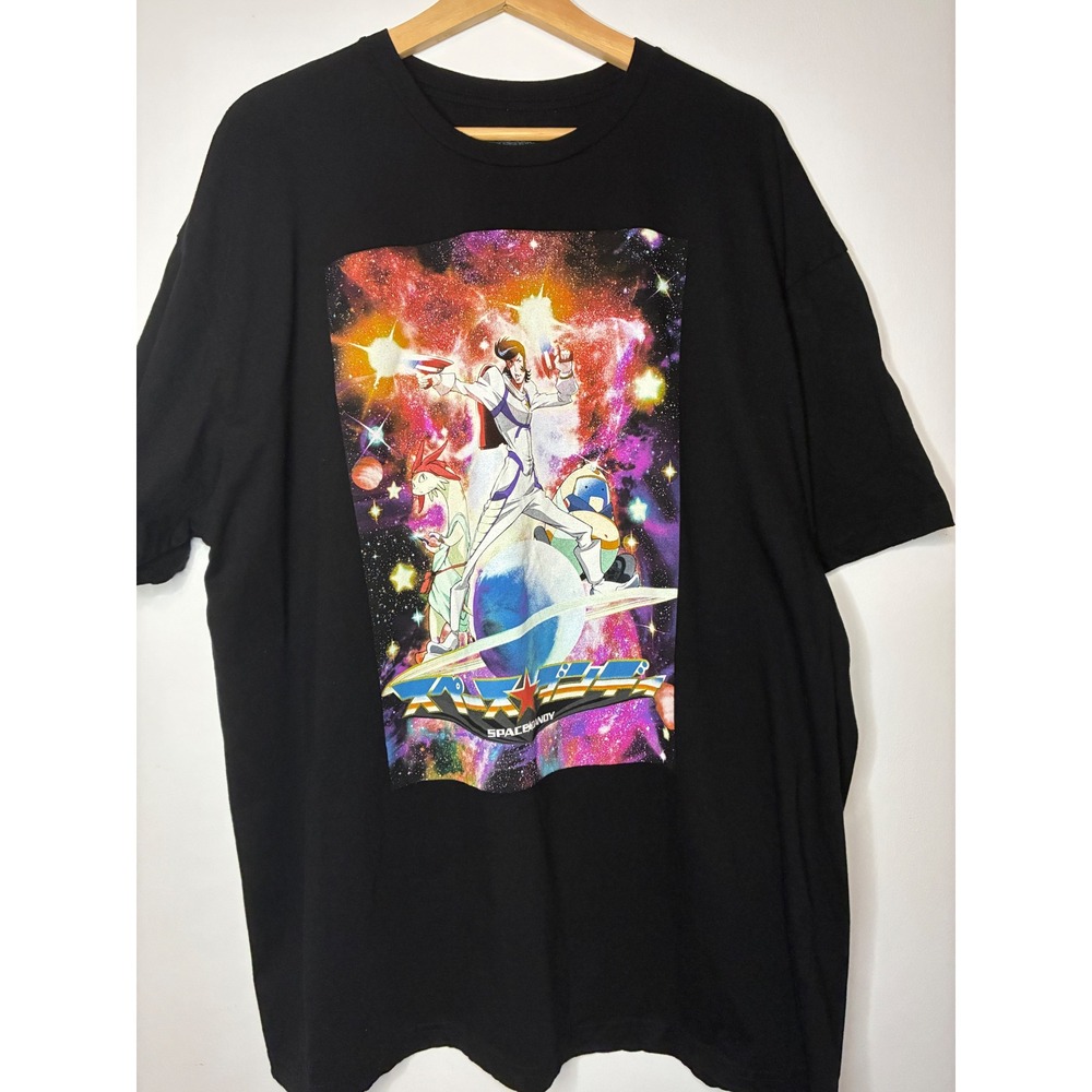Space Dandy Anime Galaxy Graphic T-Shirt Black Mens 2XL Funimation 2014